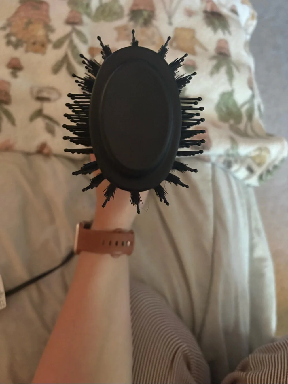 amika 2-in-1 Black Hot Air Brush Styler